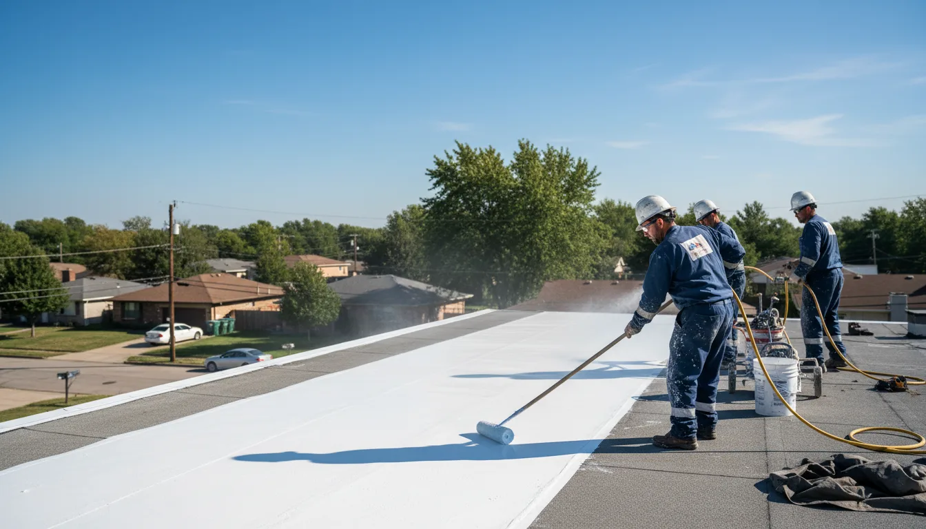 Commercial roof coating in Port Byron, IL near me